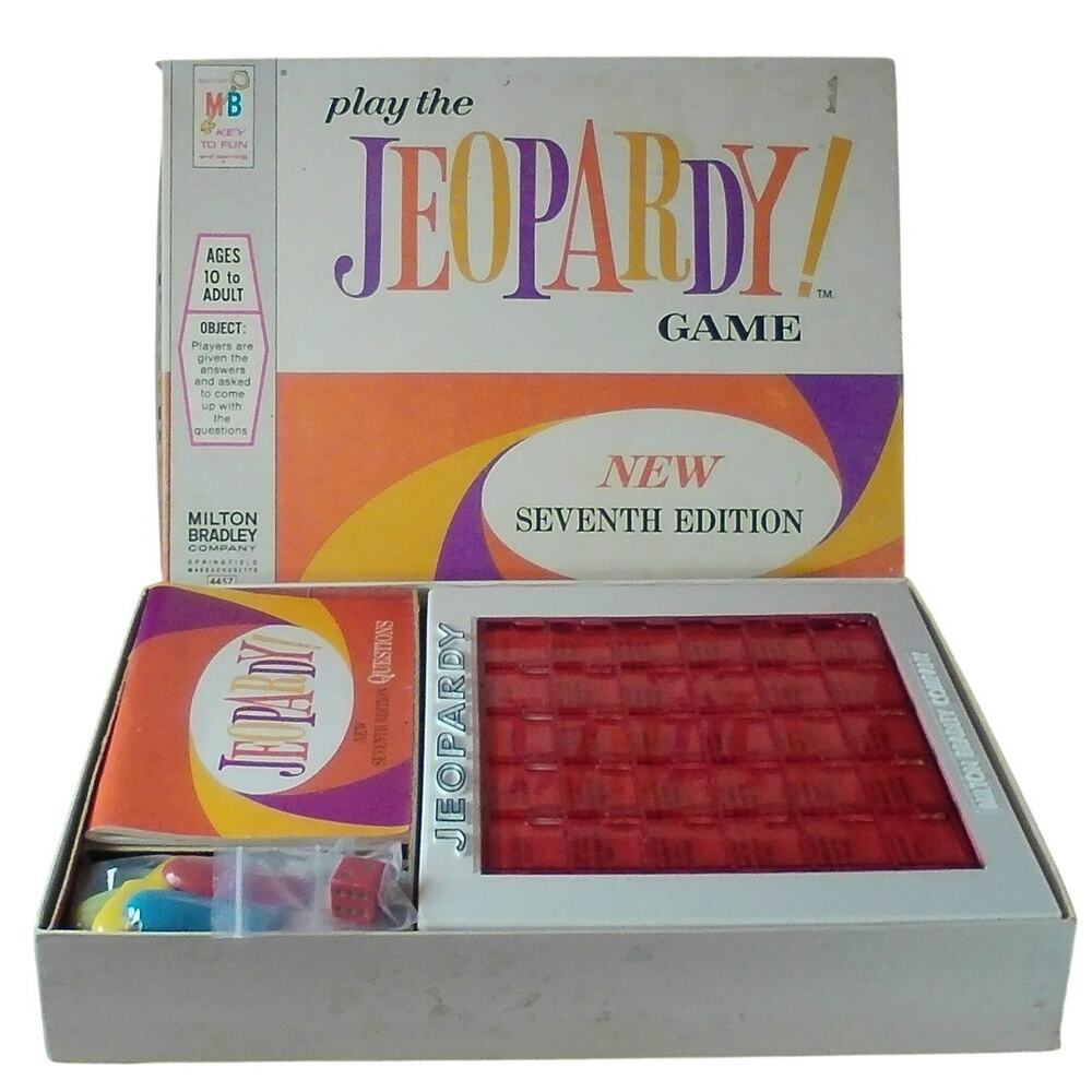 1970 Jeopardy! Game Complete #4457 Milton Bradley 7th Edition Vintage